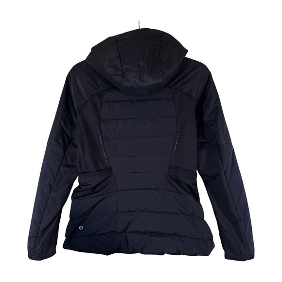 Lululemon Down For It All Jacket with Removable Hood Black Size 12 - Picture 2 of 5